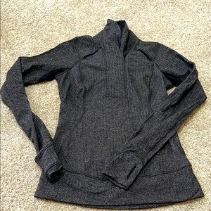Charcoal Quarter-Zip Pullover from Lululemon size 4